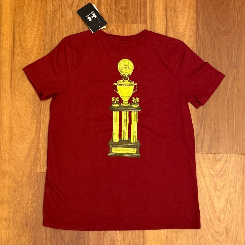 NWT Youth Under Armour Soccer Double Sided Graphic T-Shirt Kids Size Medium